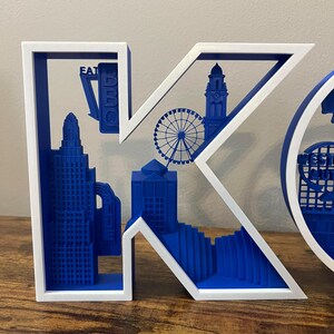 Kc Box Letters 3D Printed Kansas City KC Decorative Letters - Etsy