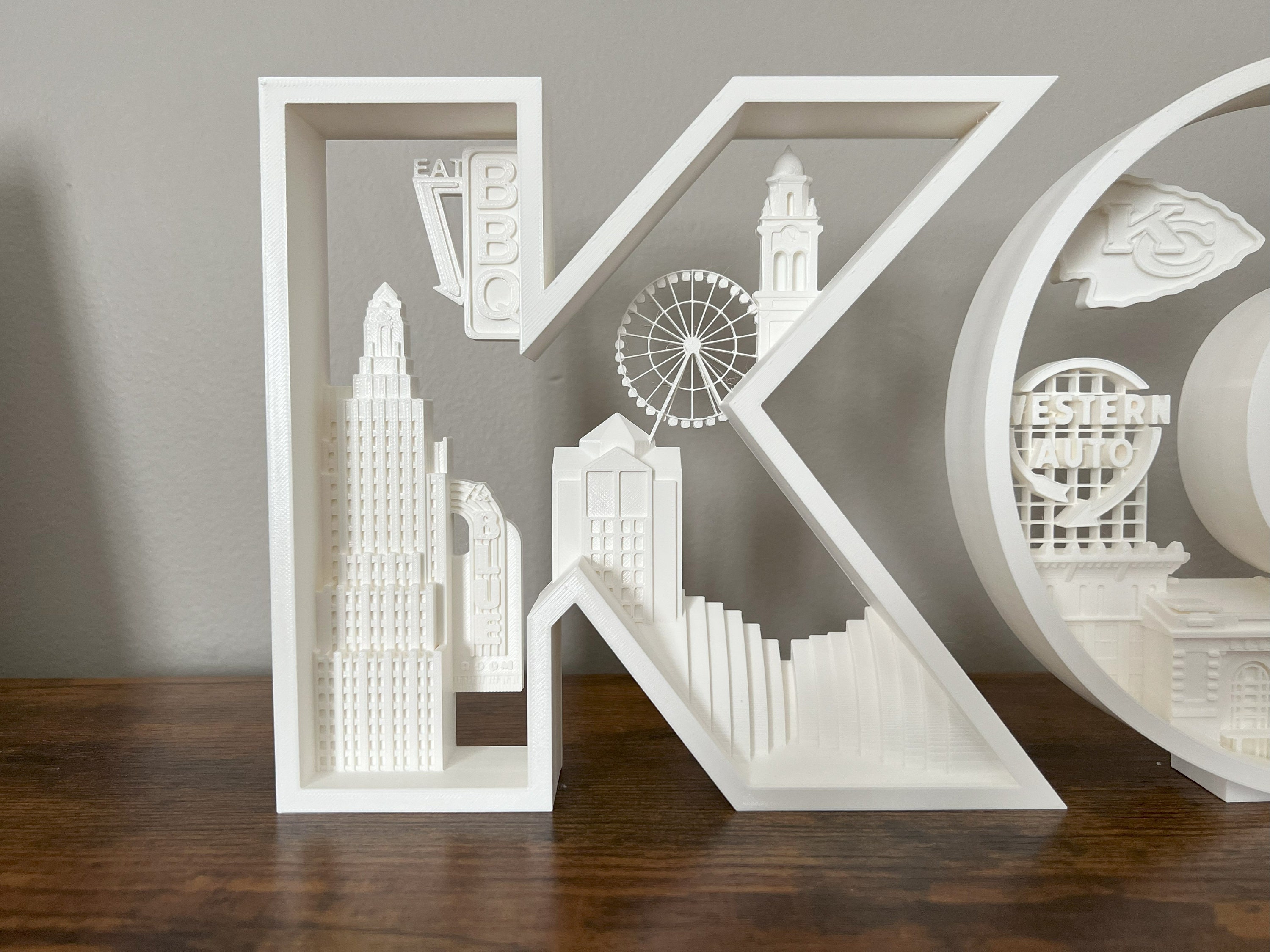 Kc Box Letters 3D Printed Kansas City KC Decorative Letters - Etsy