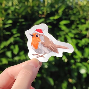 Sticker Rouge-gorge de Noël
