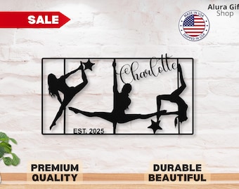 Custom Pole Dance Metal Sign Pole Dancing Art Dance Sign Gift Dance Wall Decor Metal Pole Dance Sign Dancer Metal Wall Art Pole Dancer Gift