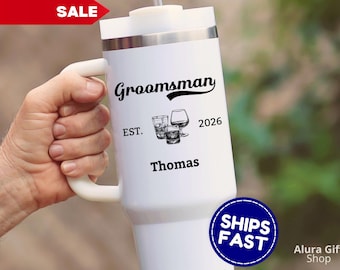 Custom Groomsmen Proposal Tumbler 40oz Tumblers for Groomsmen Tumblers for Groomsman Groom Tumbler Bachelor Party Tumbler Best Man Tumbler