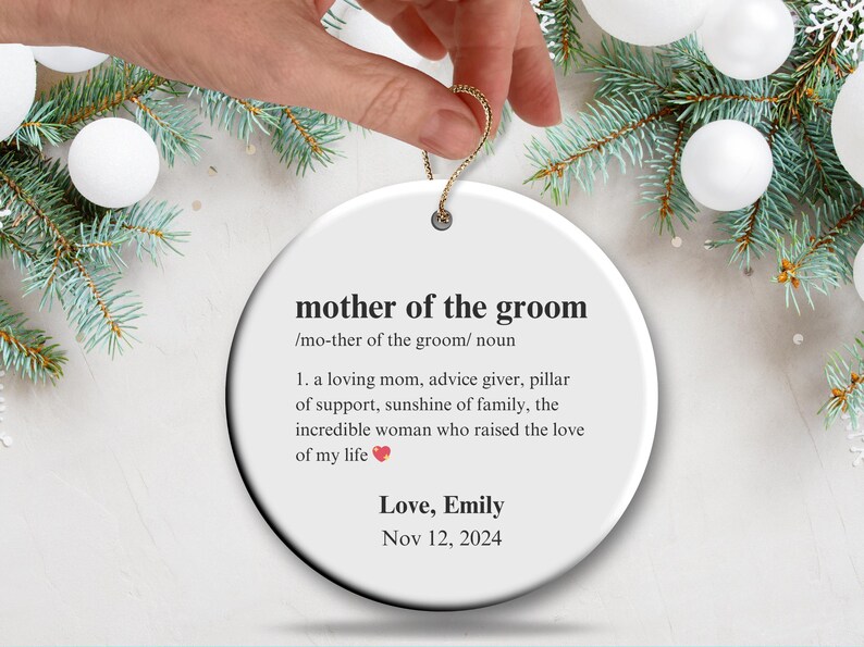 Mother of the Groom Definition Ornament Mother of the Groom Ornament