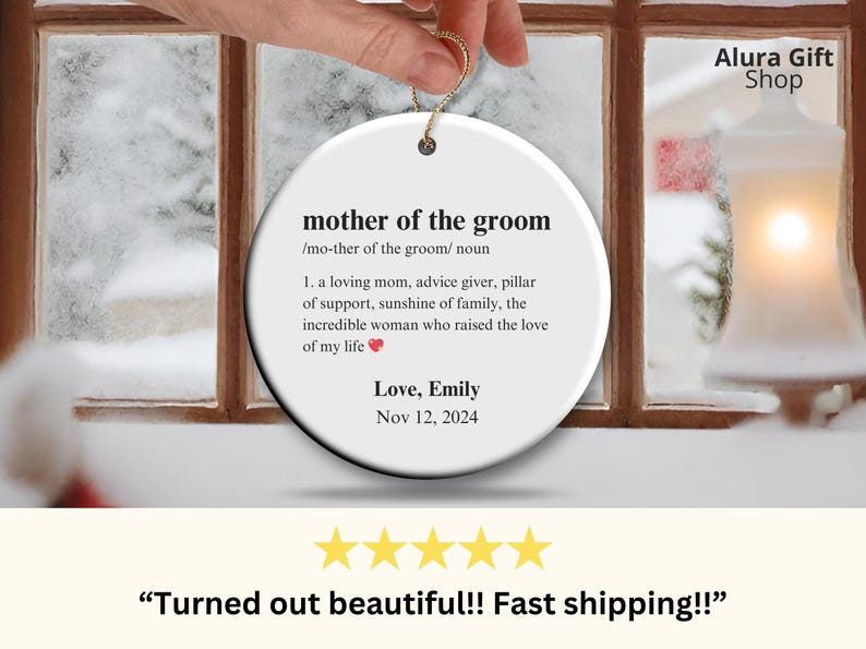 Mother of the Groom Definition Ornament Mother of the Groom Ornament