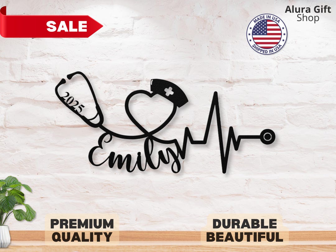 Custom Metal Nurse Sign Nurse Wall Sign Nurse Art Nurse Wall Decor ...