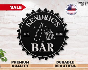 Custom Bar Metal Sign Bar Sign for Bar Outdoor Metal Bar Sign Beer Sign Home Pub Sign Bar Wall Art Bar Home Decor Christmas Gift for Him Men