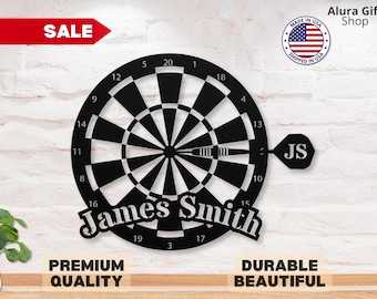 Custom Dart Metal Sign Dart Sign Dartboard Sign Game Room Decor Dart Decor Dart Game Dart Wall Art Dart Lover Gifts Fathers Day Gift for Him