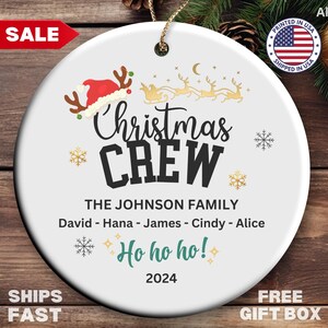 Personalized Family Christmas Ornament Custom Family Keepsake Family Ornament Family Name Christmas Ornament For Family Housewarming Gift