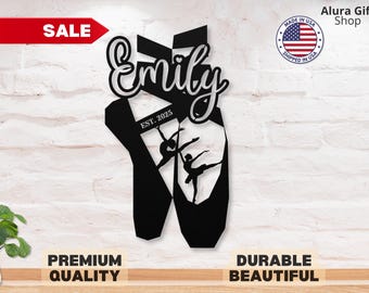 Custom Ballet Sign Dance Metal Sign Dance Name Sign Dance Metal Wall Art Dance Wall Decor Ballet Dancer Gift for Dancer Dance Studio Gift