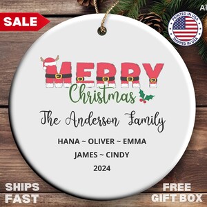 Personalized Family Christmas Ornament Custom Family Keepsake Family Ornament Family Name Christmas Ornament For Family Housewarming Gift