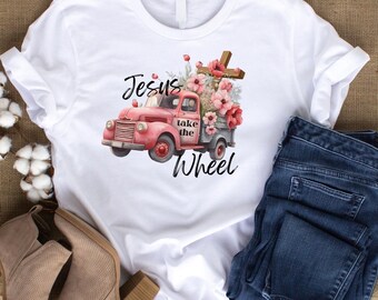Jesus Take The Wheel PNG for sublimation or digital sticker