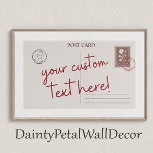 Impressão de cartão postal personalizado, arte de parede retrô vintage, arte de parede para impressão, pôster horizontal moderno, decoração de apartamento fofa e feminina, download digital