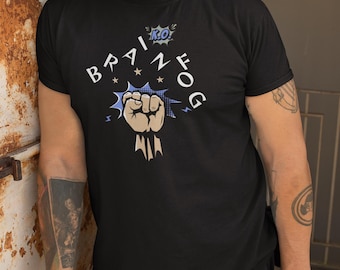 Herren Gehirn Nebel T-Shirt - ADHS Mentale Klarheit Tee - Neurodivergente Motivation Shirt - Exekutiv Dysfunktion Geschenk - Destillieren Ideen Mindset
