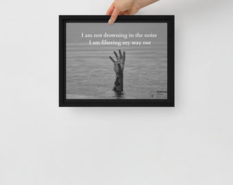 Framed canvas - Filtering the noise