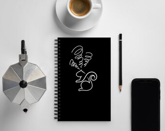 ADHD Focus Notebook Squirrel Confused - Protect the Prize Journal - Executive Dysfunction Tool - Minimalist Neurodivergent Gift