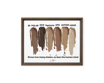 Framed canvas - Brown has many shades