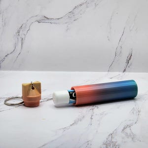 Keychain Lip Balm Holder Carrying Case