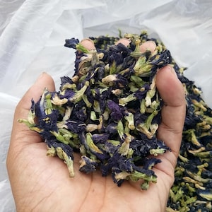 dried organic edible Butterfly Pea| organic Butterfly Pea | Butterfly Pea tea | dried ButterflyPea | flower tea | Organic Herbs | herb