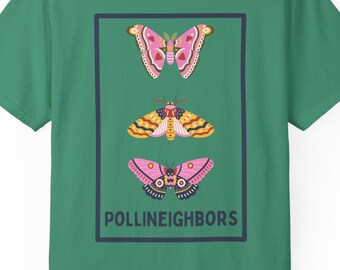 Moth Trio T-Shirt: Comfort Colors Pollinator Shirt
