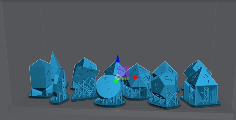 STL for Resin 3D Printing Dnd Dice - Etsy