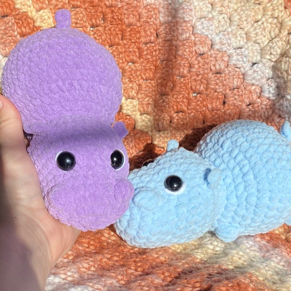 Crochet hippo