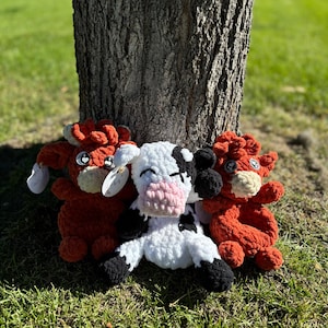 Crochet Baby Cow Snuggler