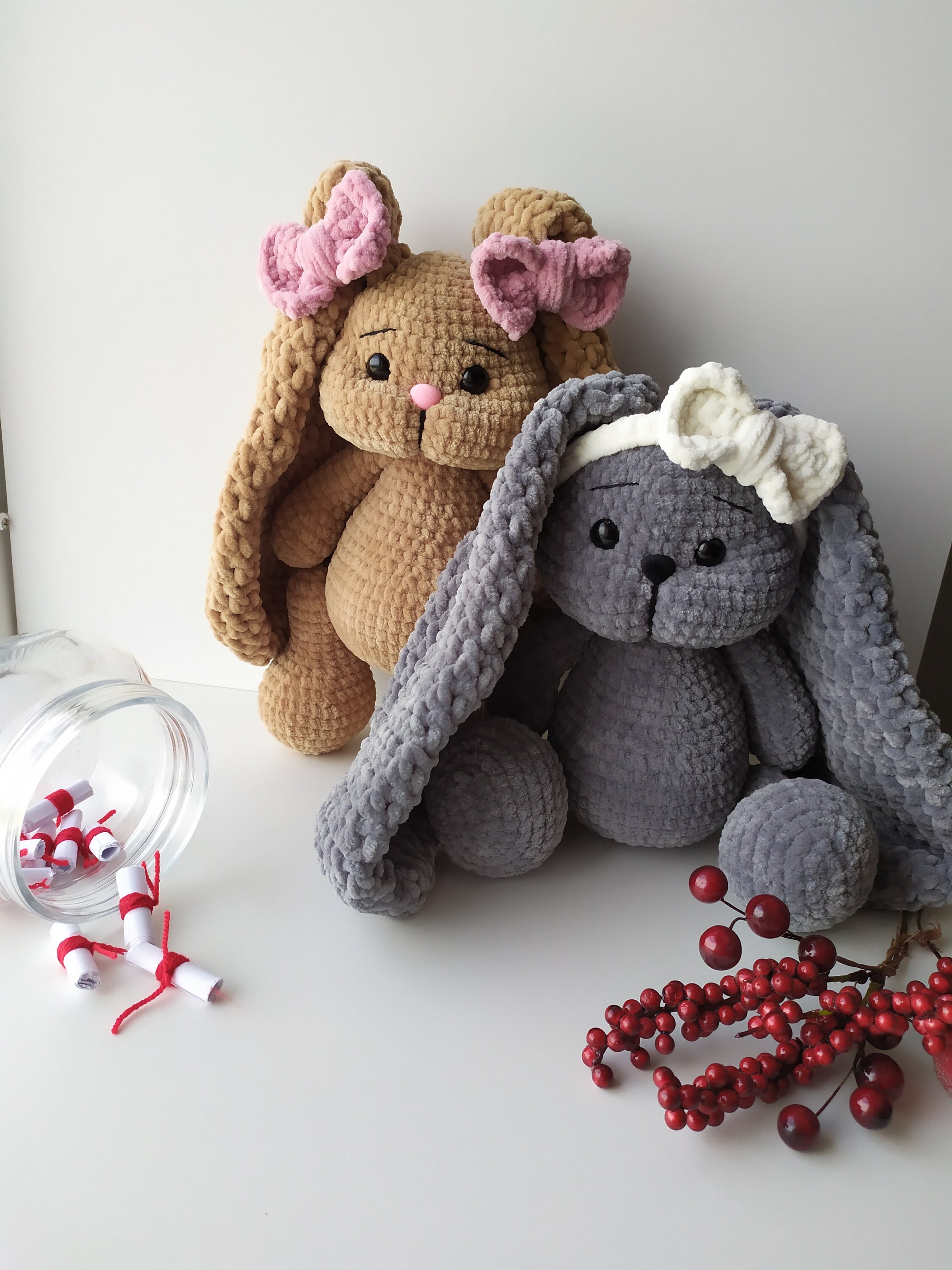 Crochet Bunny Pattern, Easy Amigurumi Rabbit Tutorial, Handmade Plush ...