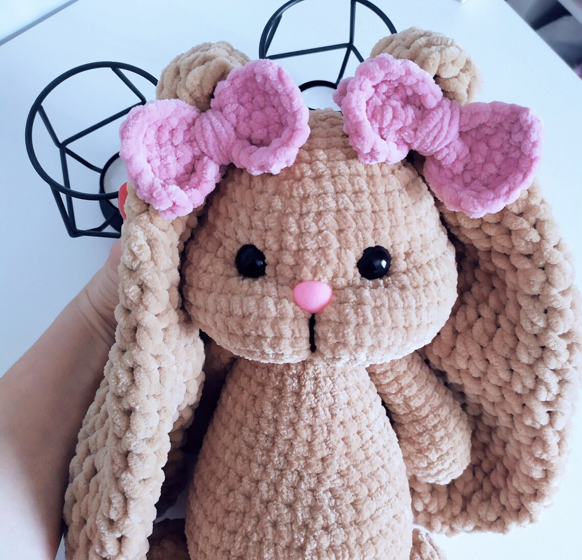 Crochet Bunny Pattern, Easy Amigurumi Rabbit Tutorial, Handmade Plush ...