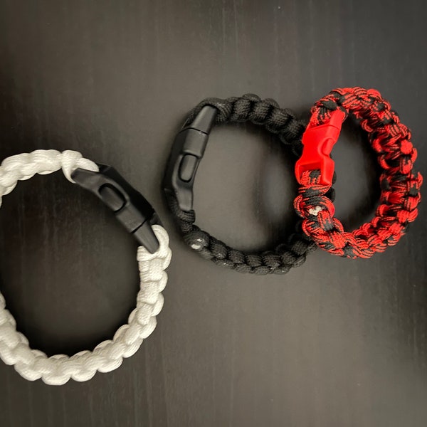 550 Paracord Bracelet || Cobra knot || Custom colors || Custom sizes