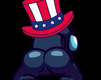 Animowana emotka twerkingu z flagą W