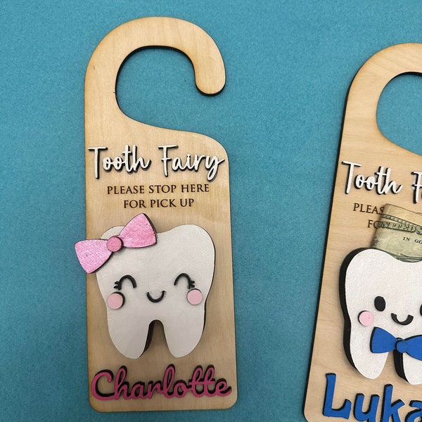 Tooth fairy door hanger