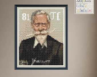 Thallium Sir William Crookes Cross Stitch Pattern: Periodic Table Design (PDF Download)