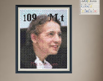 Meitnerium Lise Meitner Cross Stitch Pattern: Periodic Table Design (PDF Download)