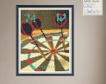 Tungsten Darts Cross Stitch Pattern: Periodic Table Design (PDF Download)