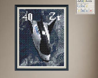 Zirconium Dream Chaser Cross Stitch Pattern: Periodic Table Design (PDF Download)