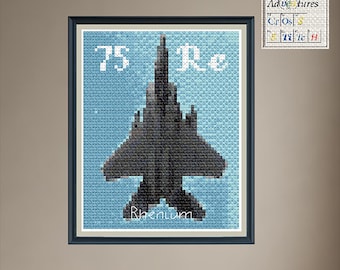 Rhenium F-15 Cross Stitch Pattern: Periodic Table Design (PDF Download)