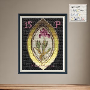 Phosphorus Bone Ash China Cross Stitch Pattern: Periodic Table Design (PDF Download)
