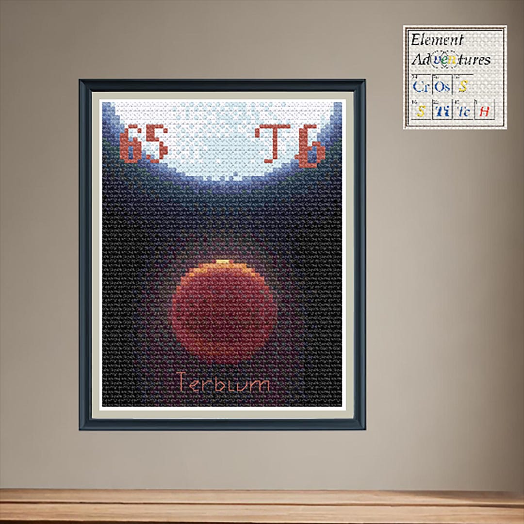 Terbium Ree Pattern Terbium Kelt-9b Cross Stitch Pattern: Periodic Table Design (PDF ...