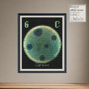 Carbon Staphylococcus Aureus AB Test Cross Stitch Pattern: Periodic Table Design (PDF Download)