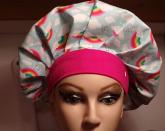 Personalized Bouffant Surgical Scrub Hat - adjustable