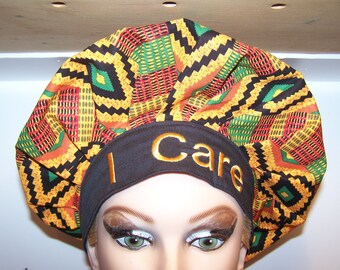 Personalized Bouffant Surgical Scrub Hat - adjustable