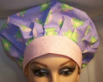 Personalized Bouffant Surgical Scrub Hat - adjustable