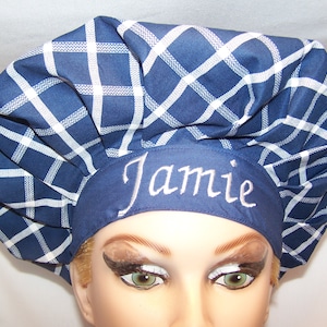 Personalized Bouffant Surgical Scrub Hat adjustable image 1