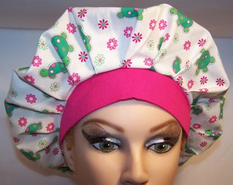 Personalized Bouffant Surgical Scrub Hat - adjustable