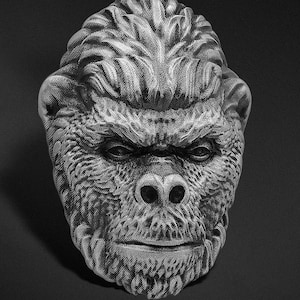 Sterling Silver Pendant Chimpanzee, Animal Necklace, Handmade Animal Pendant, Monkey Necklace, Monkey Lovers Gift, Chimpanzee Lovers Jewelry