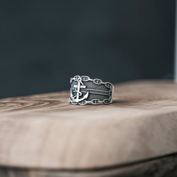 High-End Anchor Chain Classic Pinky Ring ANCHOR RING GOLD | GOLD