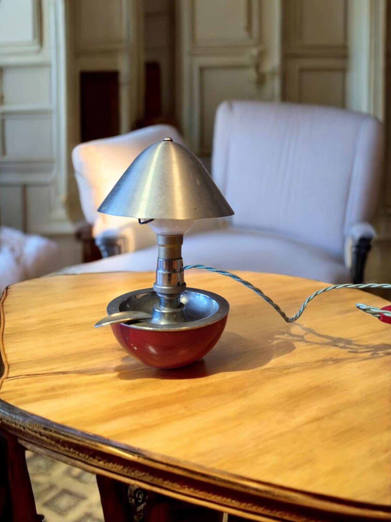 Vintage Ashtray Lamp - Etsy
