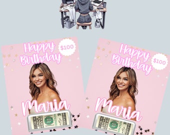 Custom Birthday money cards| personalized Money Cards