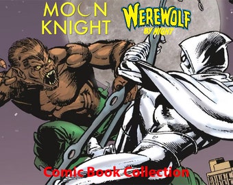 Moon Knight & Werewolf by Night Digital Comic Book Collection 550+ issues