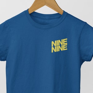 Brooklyn Nine-Nine Shirt B99 T Shirt Minimalistic Nine Chant Blue Yellow Shirt Brooklyn 99 Tee - Gift for Brooklyn 99 fan - Funny Unisex Tee