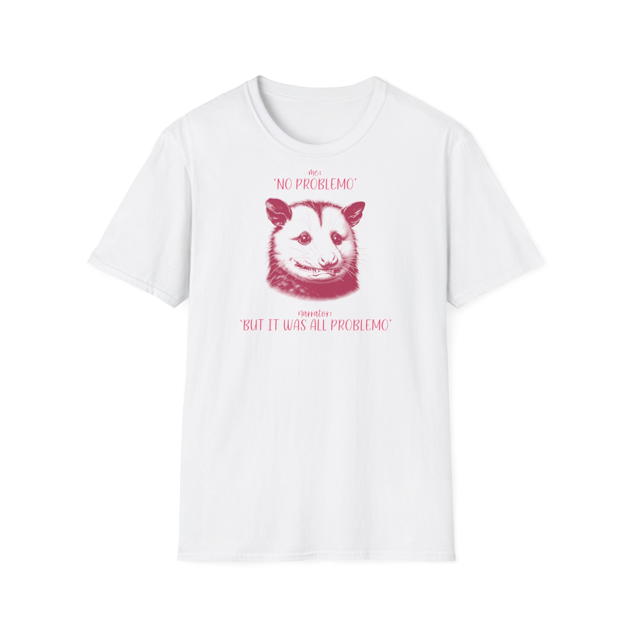 90s NO PROBLEM クエスチョンマーク ネタT　Tシャツ　白　L USED】90'S PROBLEM SOLVED T-SHIRT | KONBINI
